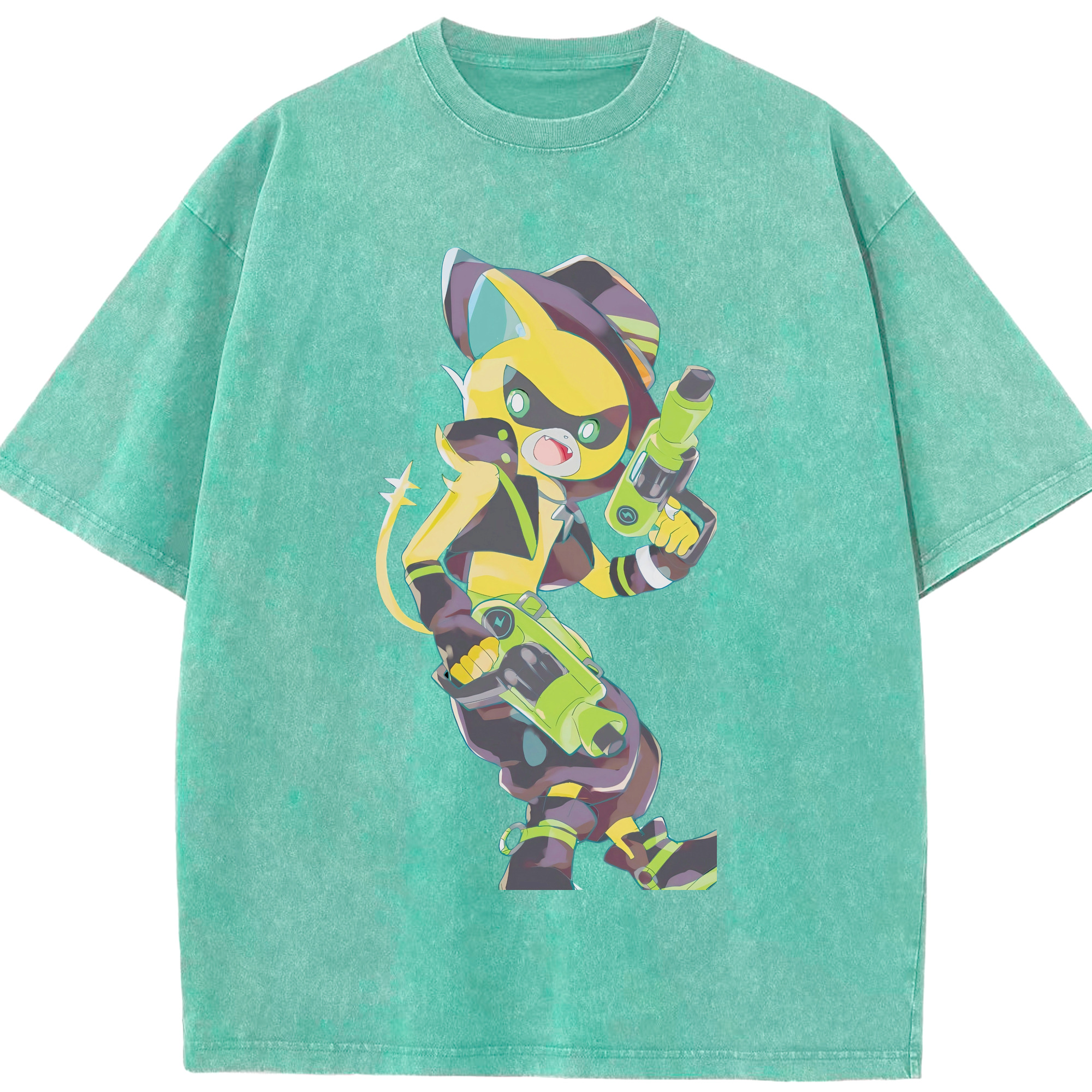 （画像用） 妖怪ウォッチ Yo-kai Watch 綿100% ヴィンテージ風 半袖Tシャツ（フロントプリント）